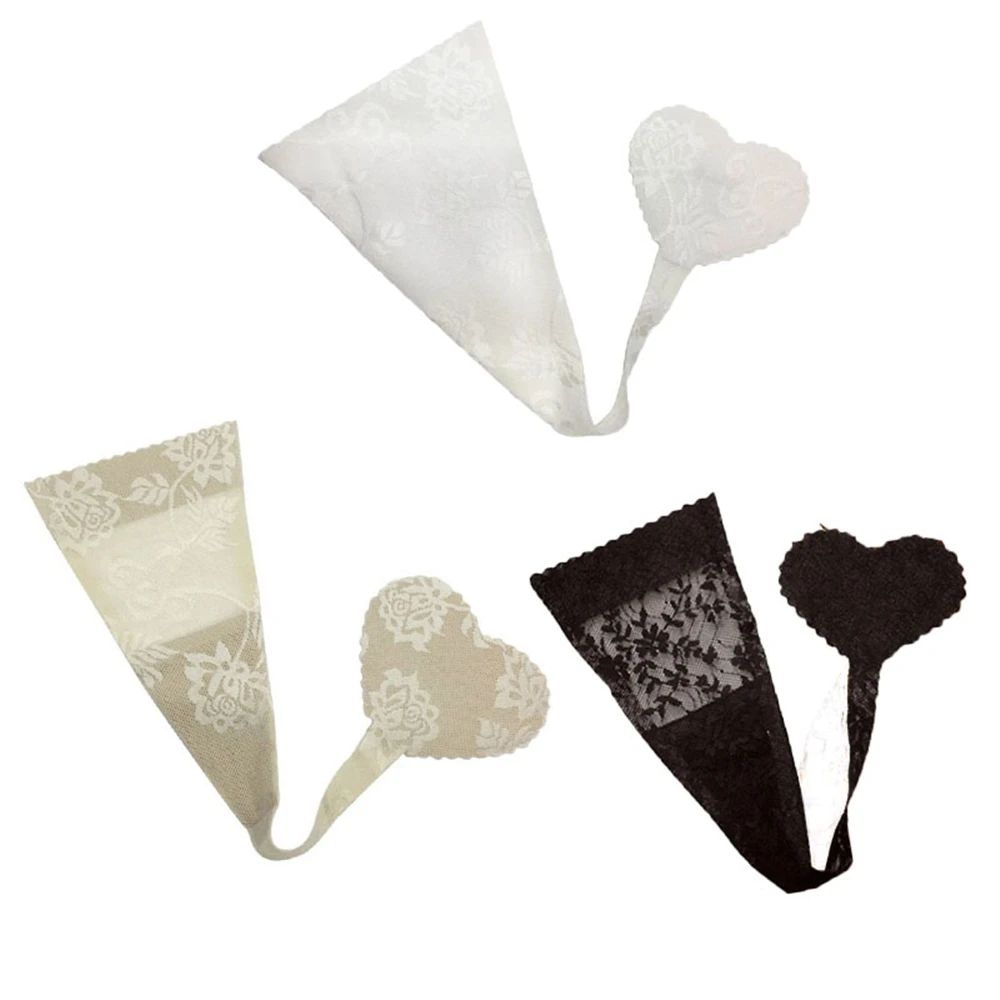 Adhesive Ladies Thongs Invisible Secret Panty Come With Sexy Lace C String Panty