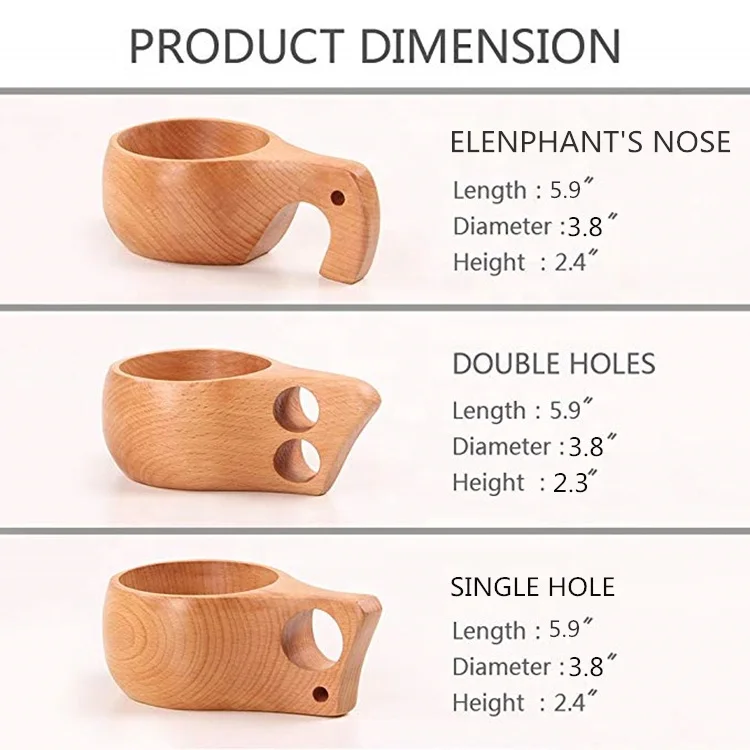 Горячая Распродажа ручная работа натуральная буковая древесина скандинавский финский традиционный портативный Кубок Kuksa