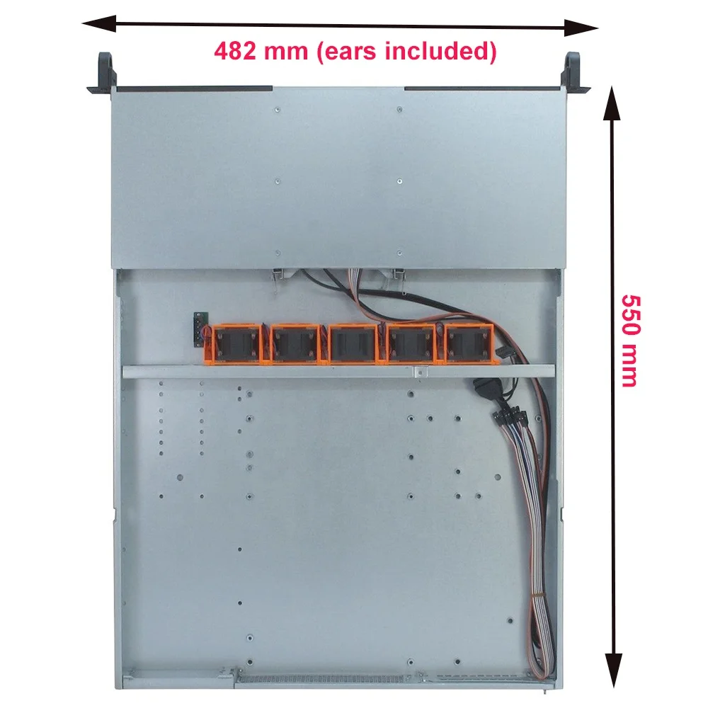 19 inch PC Computer Industrial Rack Mount Chassis Case Server  1U