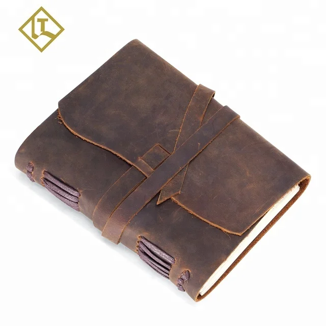 
Antique crazy horse diary genuine writing notepad handmade notebook leather bound notebook vintage leather journal 