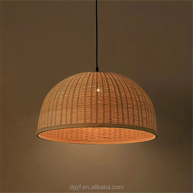 New Style Bamboo Lamp Shades  Custom Shape Custom Color Home Decor Modern lampshade bamboo weaving lamp cover