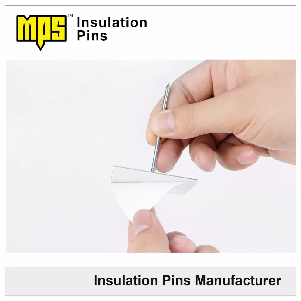 OEM Glass Wool Pin Aluminum Galvanized Sheet HVAC Industry System Self Adhesive Perforated Base Insulation Pins