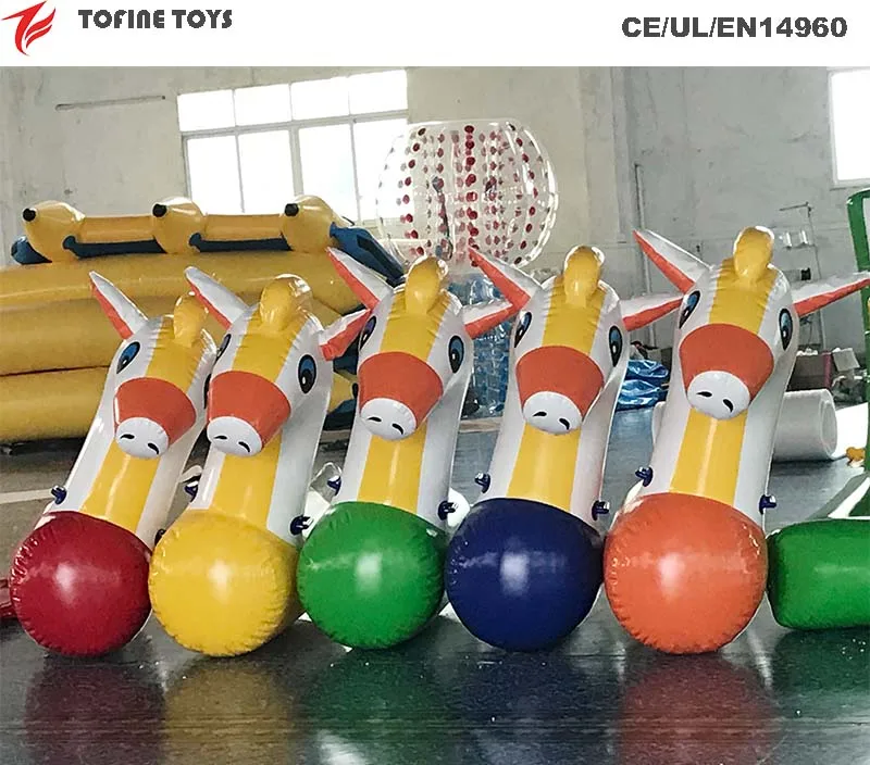 Fun jumping horse inflatable derby race horse bouncer game