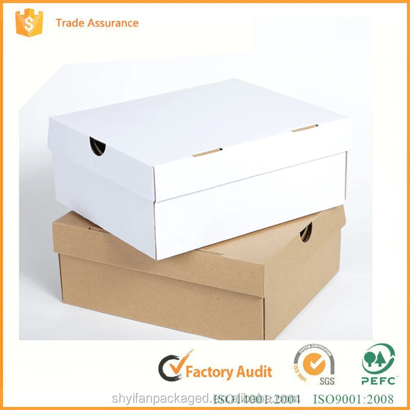 Eco-friendly recyle коричневой крафт-дешевые упаковочные картонные коробки для обуви