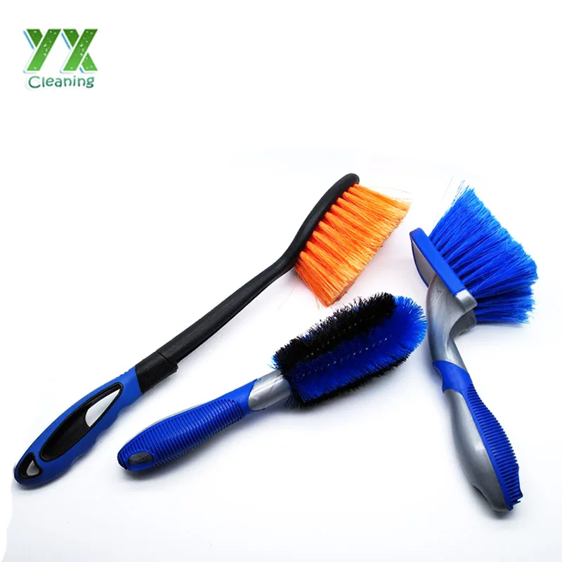 Car Tire Cleaning Brush Short Handle Wheel Brush / Tires Tyre Strip Brush