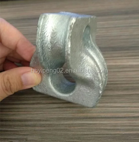 New Product Galvanized Steel Clevis Eye Power Telecom Accessories B type Strand Connector
