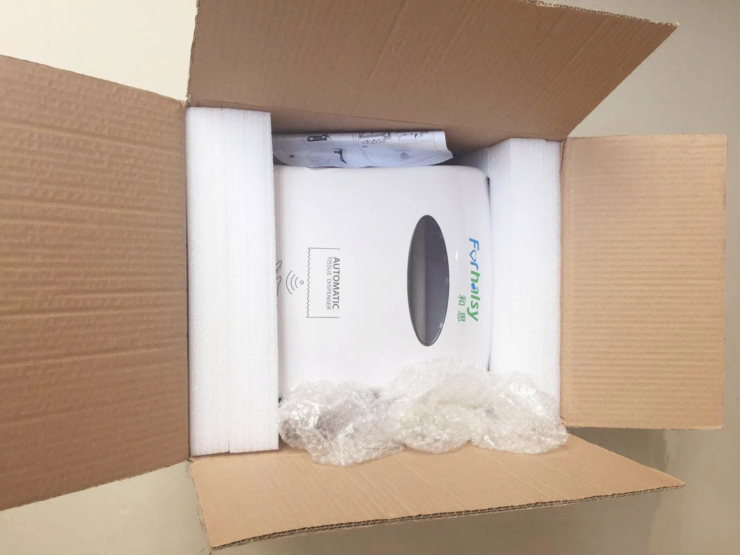 promotion ABS plastic hand sensor   auto roll paper towel dispenser  for hospital   with key