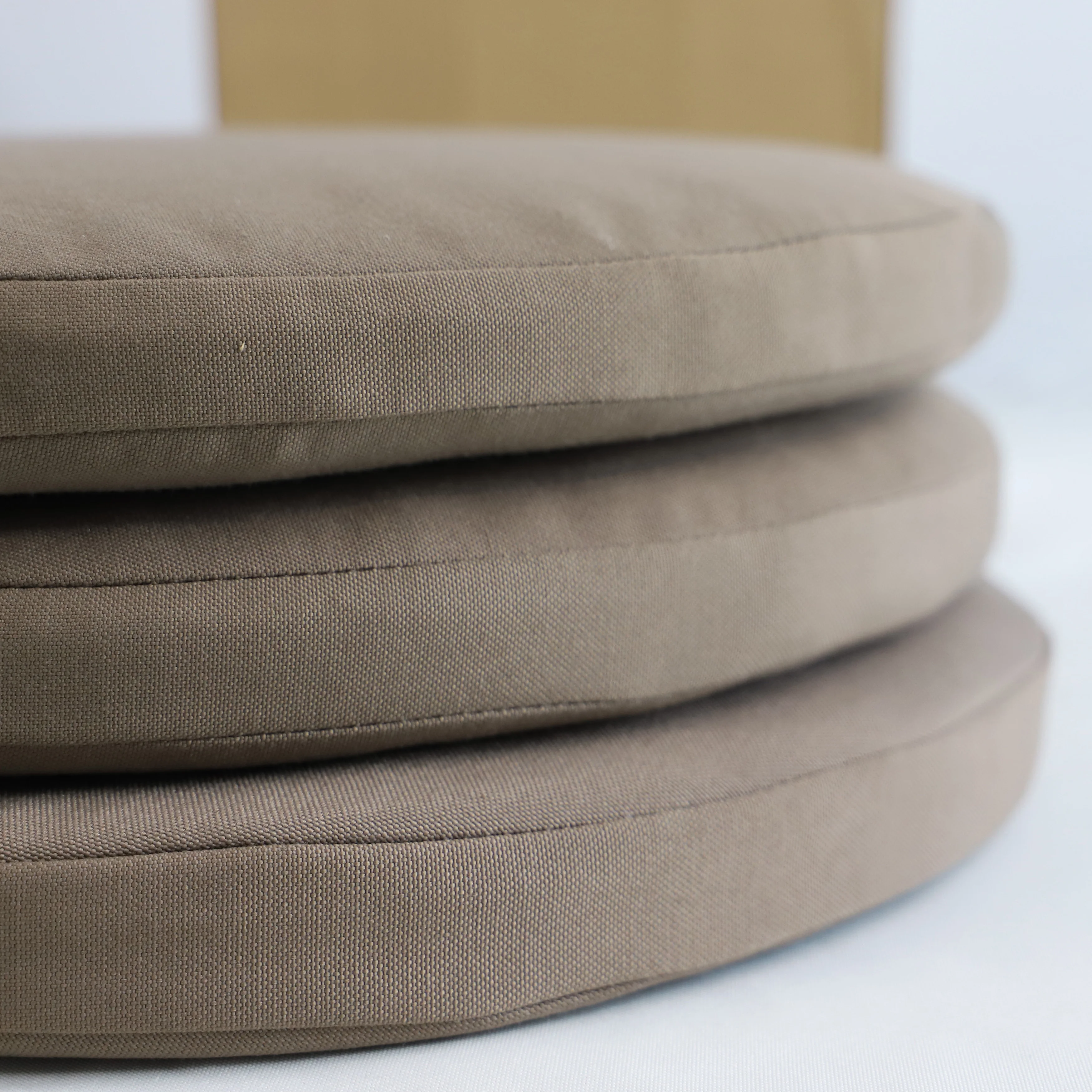 
outdoor manufacture chair pad round stool cushion round rattan chair cushion 