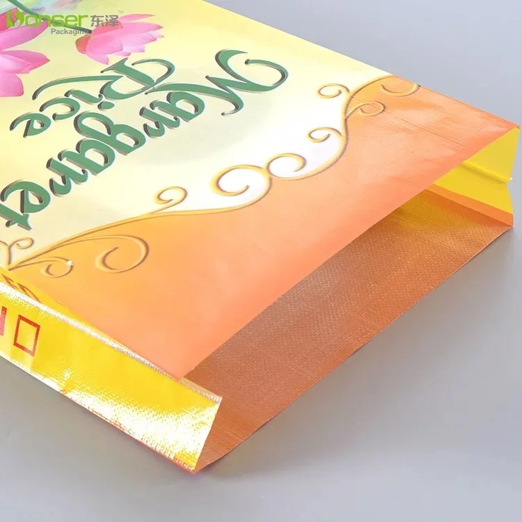 
25kg pp rice bags /pp woven laminated bopp fragrant rice bag 