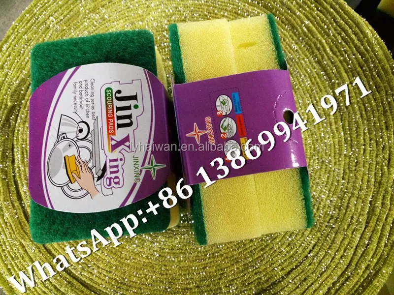 High quality kitchen sponge stainless steel scrubber cleaning balls foam sponges from China manufactory
