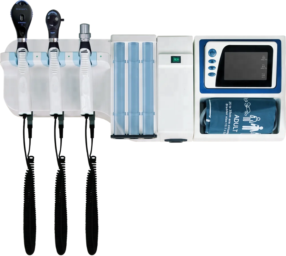 Medical Wall Mounted system with ophthalmoscope and otoscope