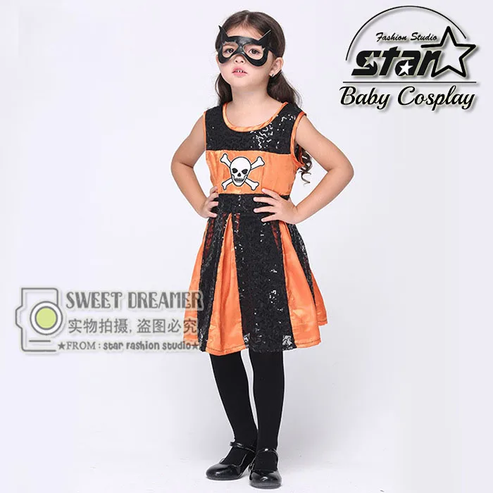 Girls Superhero Halloween Cosplay Costumes Batgirl Fantasia Vestido font b Fancy b font Tutu font b