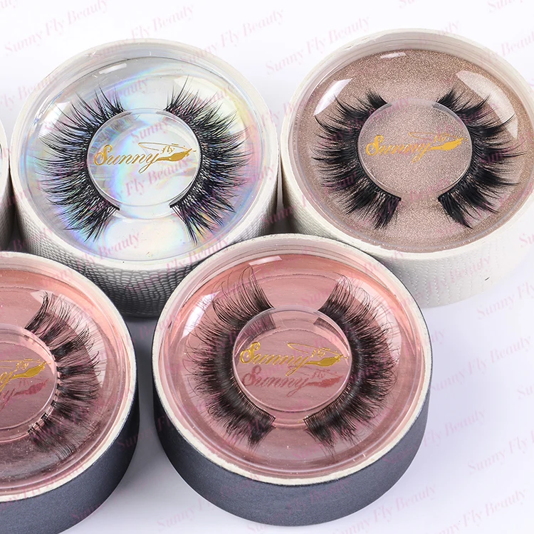 Бесплатный образец, индивидуальная упаковка, оптовая продажа, корейские натуральные ресницы из шелкового волокна, полноразмерные ресницы из искусственной норки