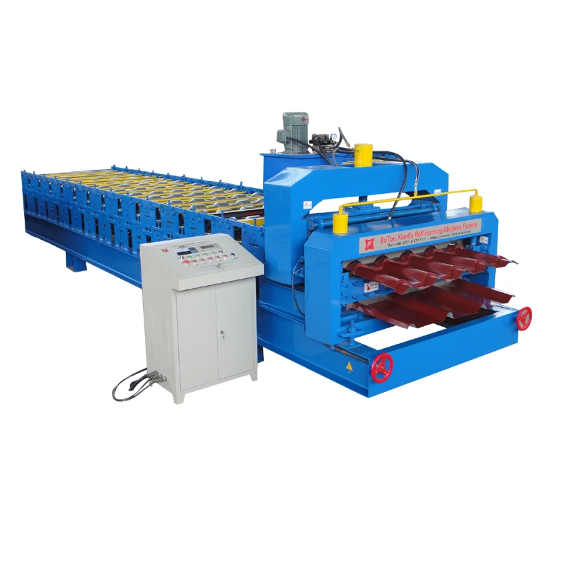 
 Двухслойная роликовая формовочная машина для черепицы  