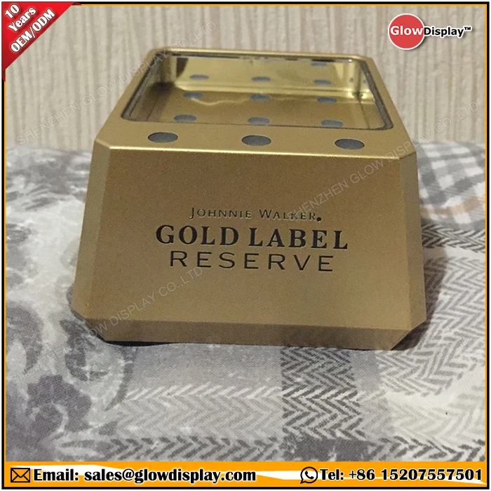 GlowDisplay Johnnie Walker Gold Led Light Up Bottle Glorifier