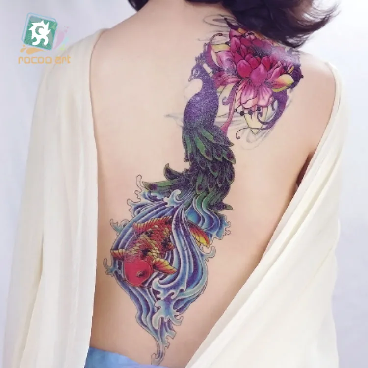 Wholesale AC Series- 16x48CM Super Big Full Arm Sleeve Tattoo Temporary Type Fake Body large Tattoo