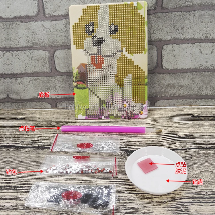 
carton frog picture children diamond painting kit 