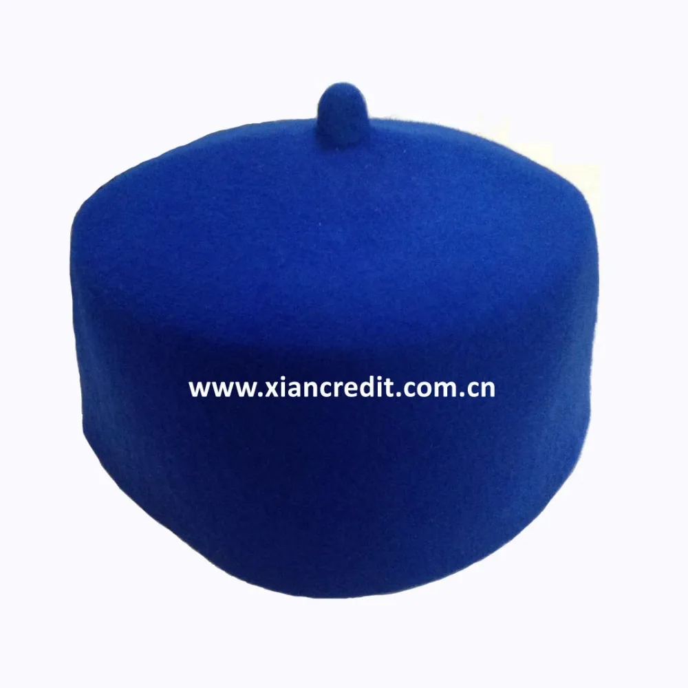 Черная накидка в мусульманском стиле Мужская мусульманская шляпа из шерсти