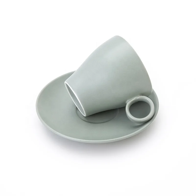 Green matte glazed porcelain tableware special dinnerware in market hotel restaurant ceramics dinnerware sets