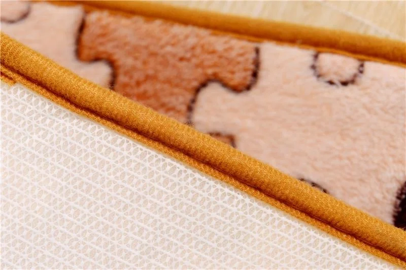Hot Sale Factory Direct Selling Anti Slip Door Mat Polyester Flannel Mat