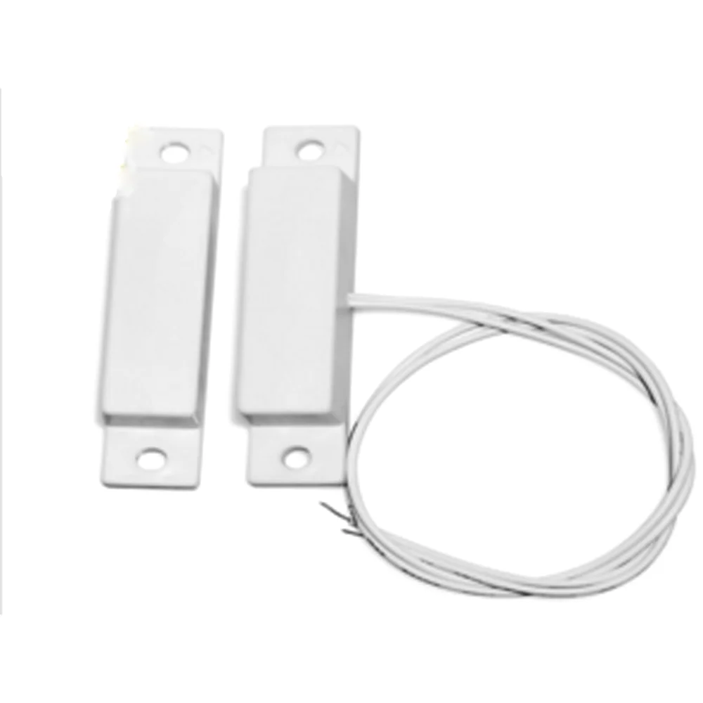 Высокое качество белый проводной Ролик затвора Магнитная сигнализация электронный дверной контакт сенсор