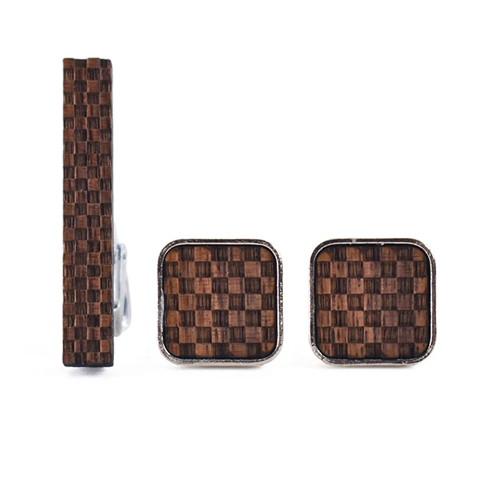 fashionable vogue high quality french style cufflinks neck tie clip set