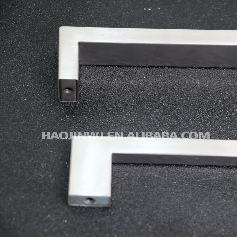 Kitchen cabinet chrome handles Modern stainless steel furniture square handle