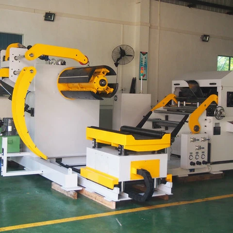 
auto Steel Sheet Metal Straightener Coil Feeder 3 in 1 machine 
