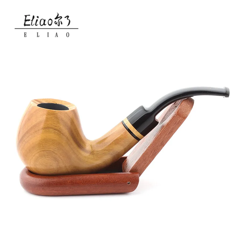 Eliao wholesale Customizable Natural smoking pipe Green Sandalwood Smoking pipe