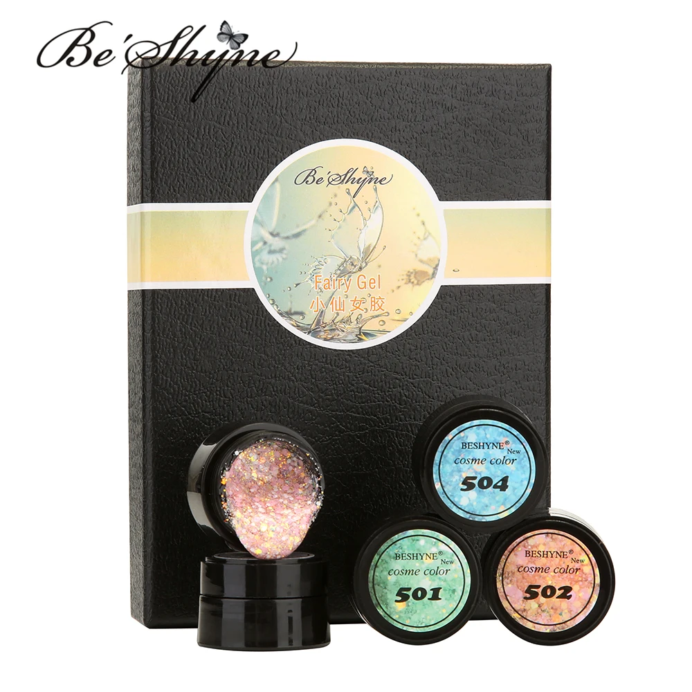 Nail Supplies Hard Oem Nail Gel Polish Uv Glitter Fairy Gel polish Set for nail
