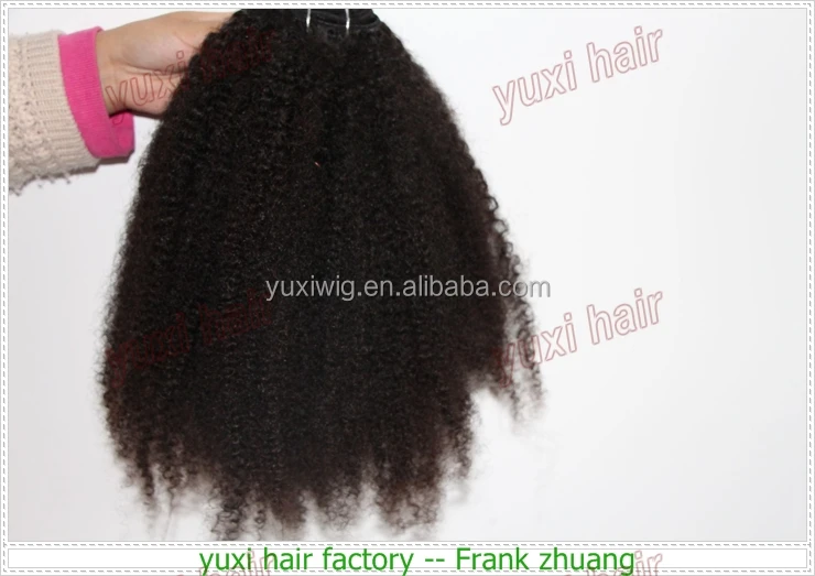 
Most soft Real Virgin tight afro kinky 4c curly human hair weave 