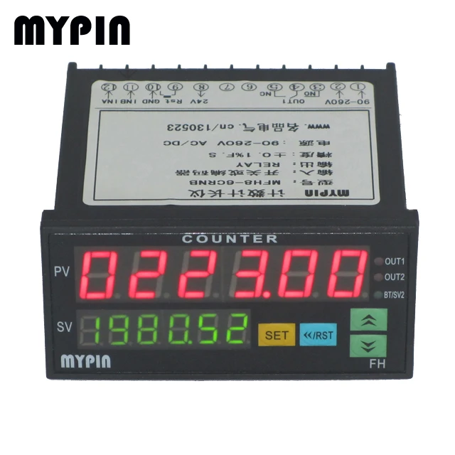 6 digits LED Preset Pulse counter meter(MYPIN)