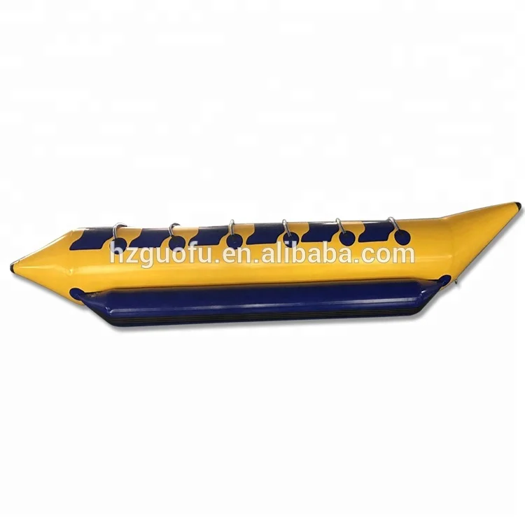 Commercial 6 Person Inflatable Banana Boat Tube For Skiing On Water