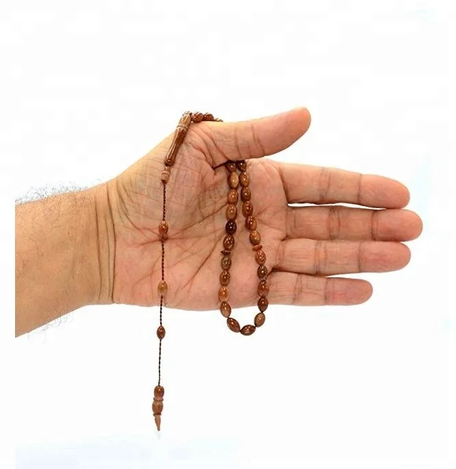 Original KUKA (Kokka) Rosary (6x9 mm-33 Beads) Prayer Beads-Tesbih-Tasbih-Tasbeeh-Misbaha-Subha