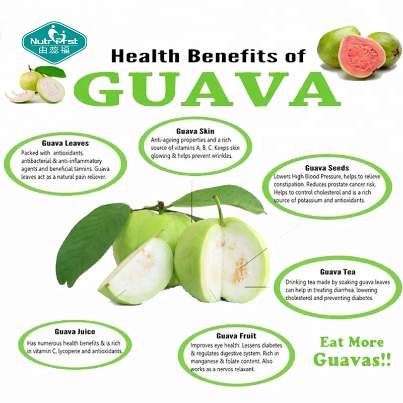 Wholesale Food Additives Fresh Guava Extract Powder Freeze Dehydrated Guava Fruit Juice Powder With 100% Purity