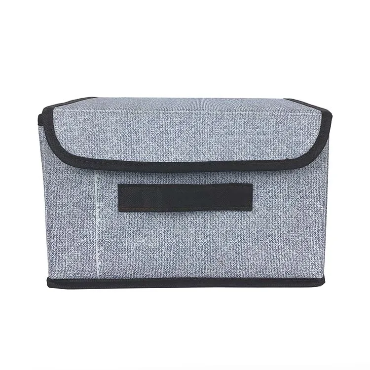 
New Style Colorful Stripe Printing Cubes Bin Fabric Multifunction foldable storage box with lid 