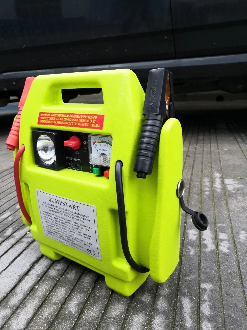 12V jump starter with air compressor multi-functional power station emergency car jump starter