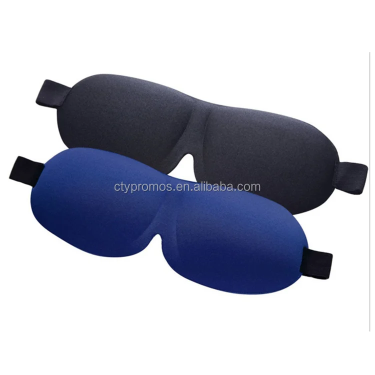 Custom Logo Lightweight Memory Foam Eye Shades with Adjustable Strap 3d Contoured Eye Mask