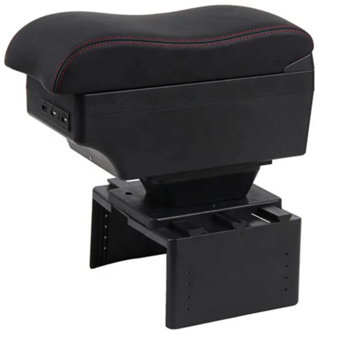 Hot Sale Universal Car Armrest Storage Box with 7 USB Ports Center Console Arm Rest