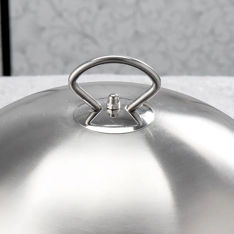 
Stainless Steel Serving Dish Food Cover Round Food Covers Meal Steak Food Spherical Covers 