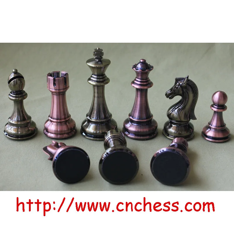 chess pieces metal