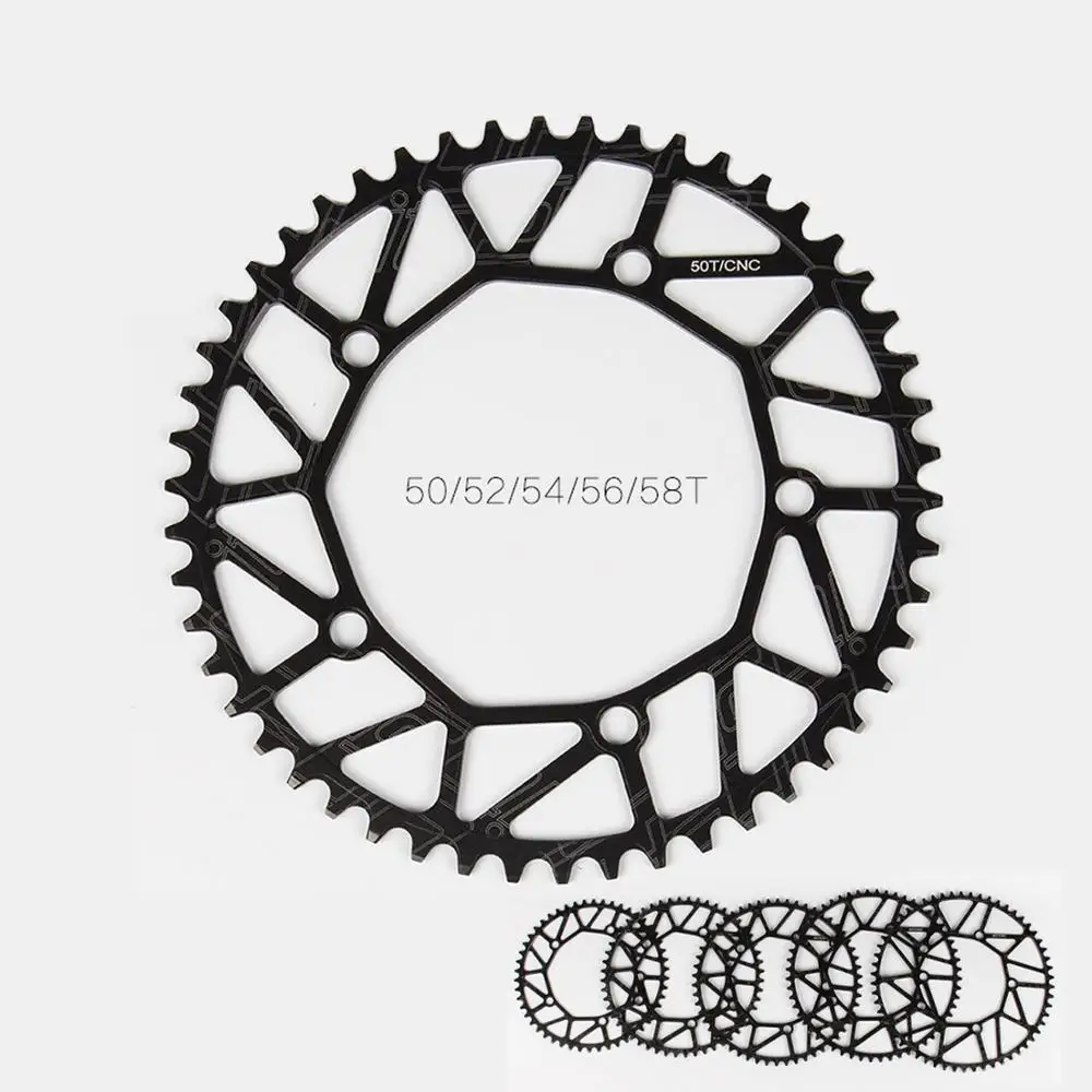 EOOZ 130BCD Narrow Wide Chainring Round 50T 52T 54T 56T 58T Folding Bicycles Chainwheel Cycling Chainring Circle Crankset Plate