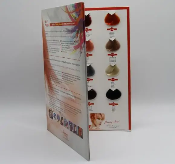 Hair Color- BEAUTY 2020 2020 Cosmoprof Hair Album HOT HOT SALON HOT BEST Hand made Catalogue for Salon Hair Dye with hair Swatches, OEM/ODM
