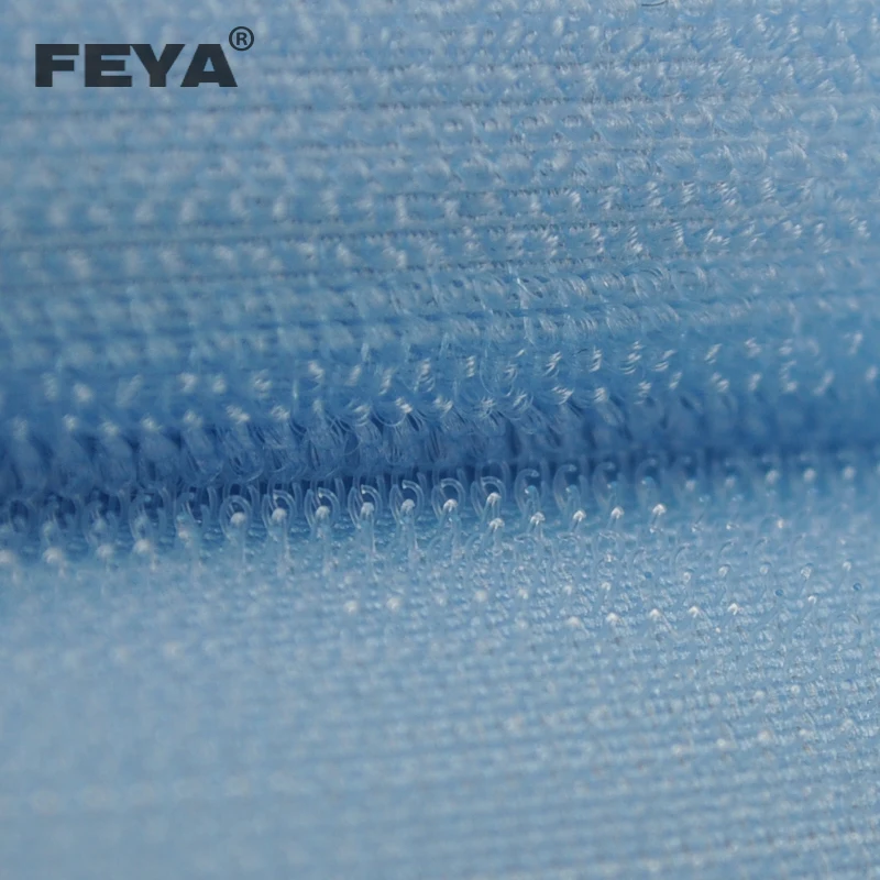 Professional factory quality reusable stretch elastic unnapped loop and hook strap