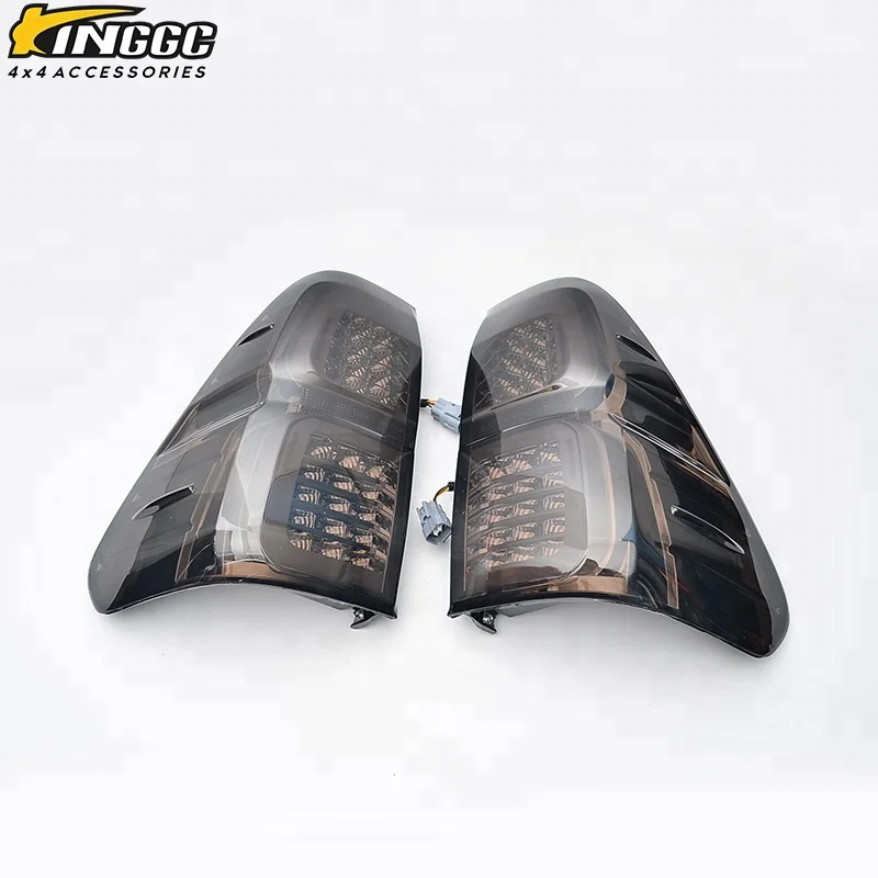 Truck Smoke Black Led Tail Lamp Light Rear Fit For Hilux Revo 15-ON