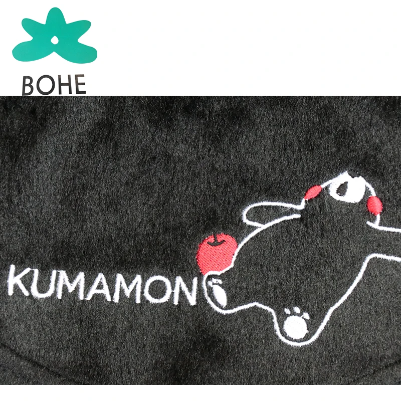 Luvp + K-KUMAMON собака балахон черная короткая плюшевая зимняя