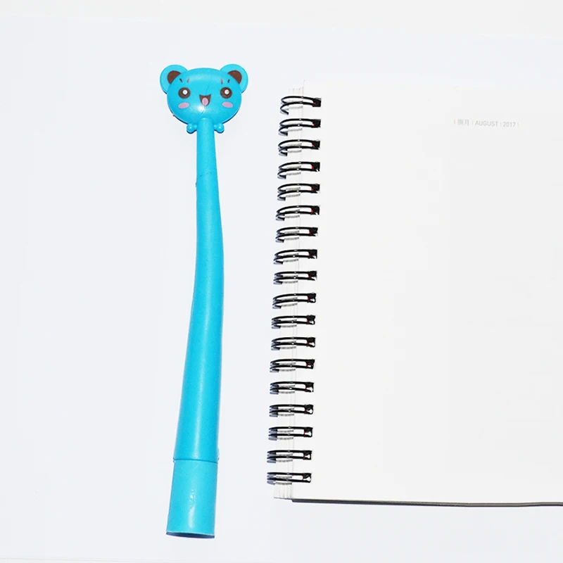 Милый ручка для студентов кошка изогнутый мультяшная шариковая ручка