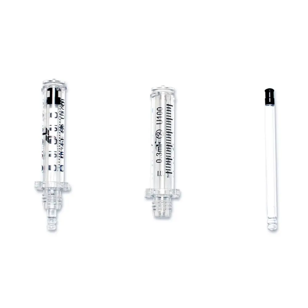 
0.3 ml Disposable Plastic Hyaluronic pen Ampoule Head/ampoule syringe For Hyaluronic Pen/Needle free injector 