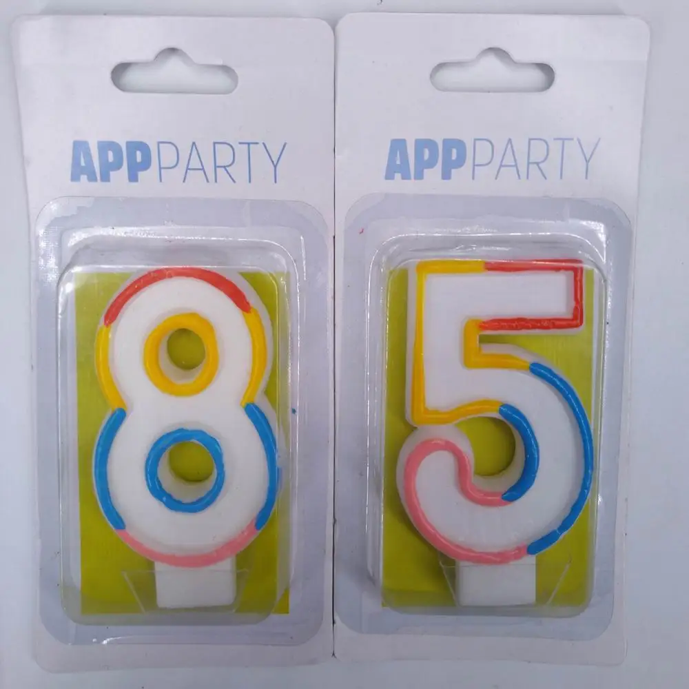 hot sale high quality custom number birthday candle