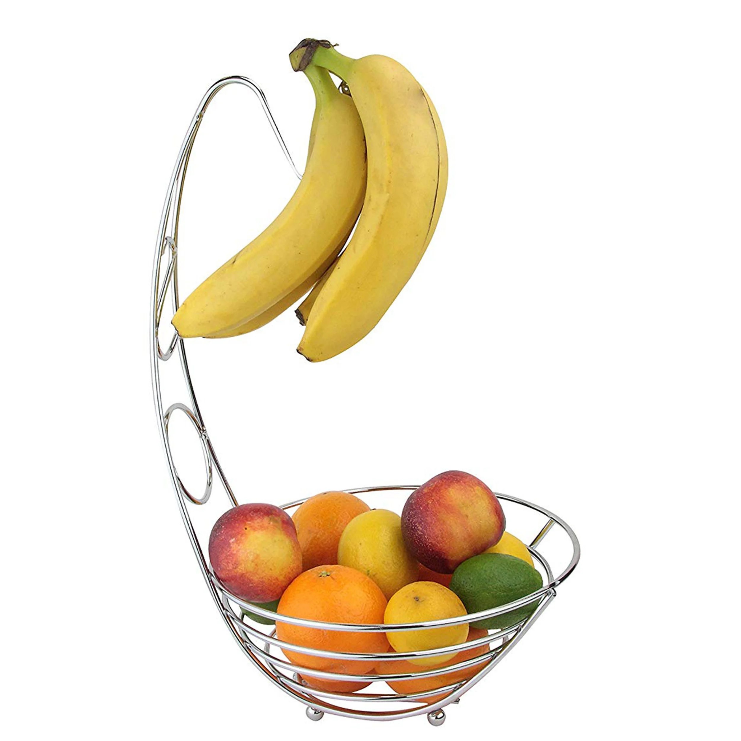 Banana Tree Fruit Bowl Display Basket with Banana Hanger